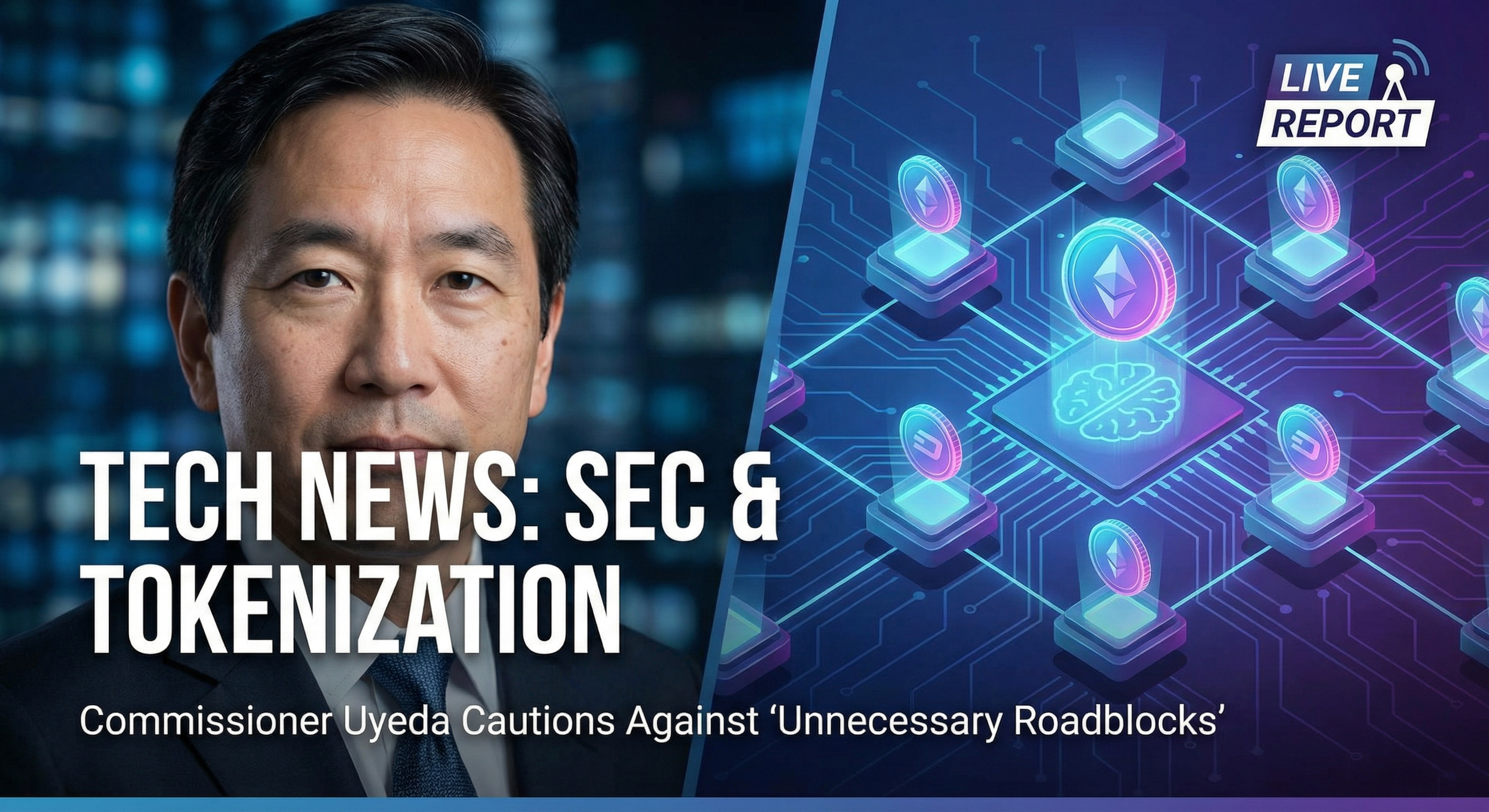 Commissioner Uyeda says SEC rules shouldn’t create ‘unnecessary roadblocks’ as tokenization advances