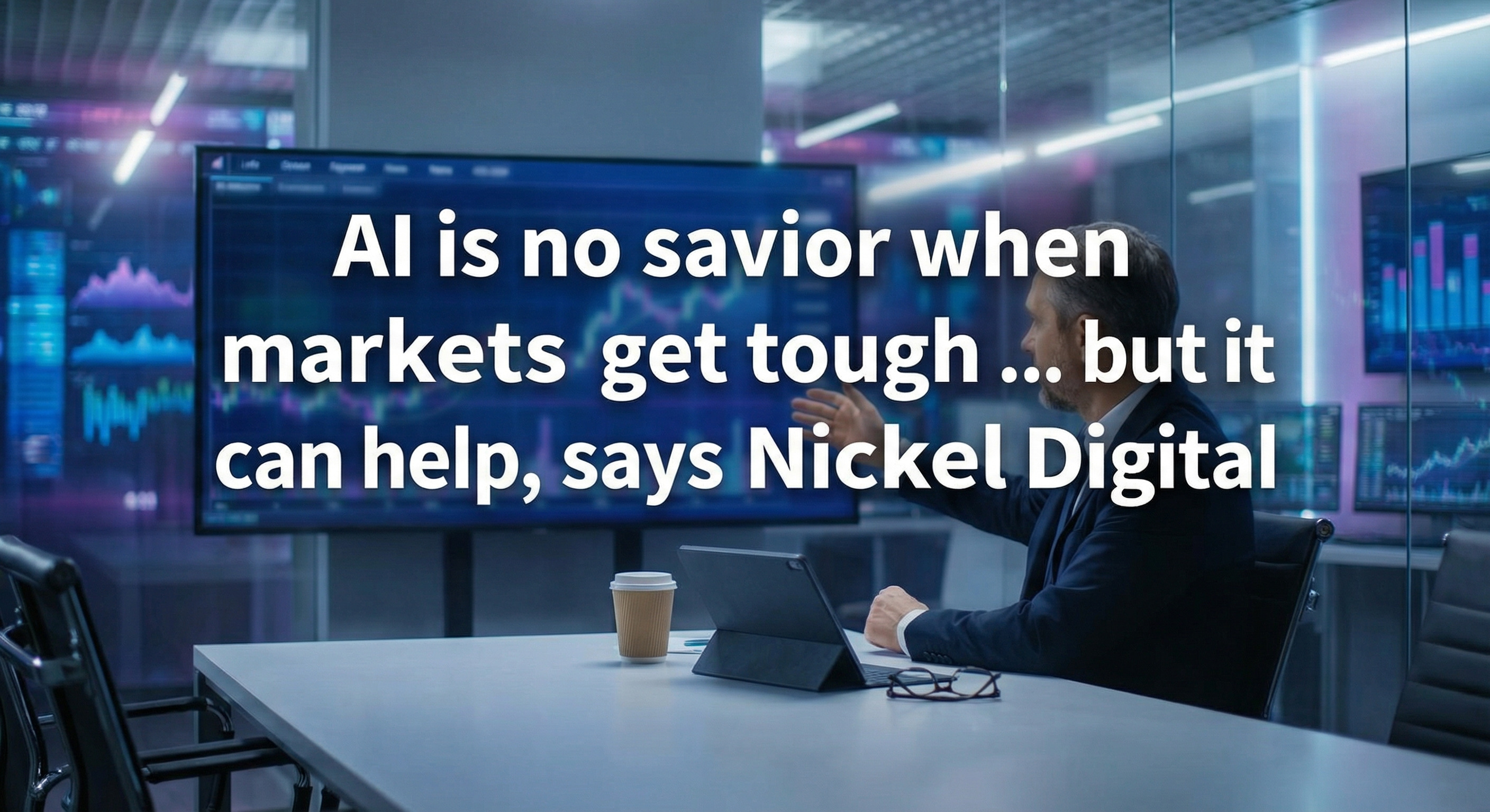 AI is no savior when markets get tough … but it can help, says Nickel Digital chief